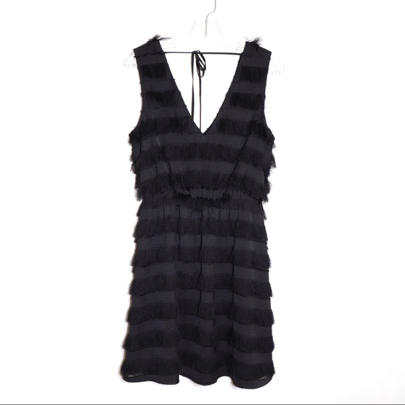 ❣️ & OTHER STORIES Black Fringe Dress - Picture 3 of 6